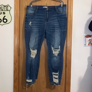 Boutique Brand Distressed Jeans